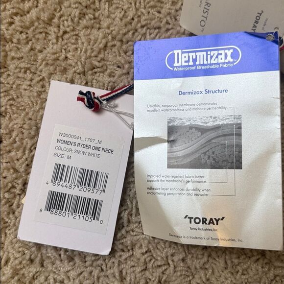 Perfect Moment Ryder Belted Ski Suit Jumpsuit White black size Medium NWT - Picture 5 of 12